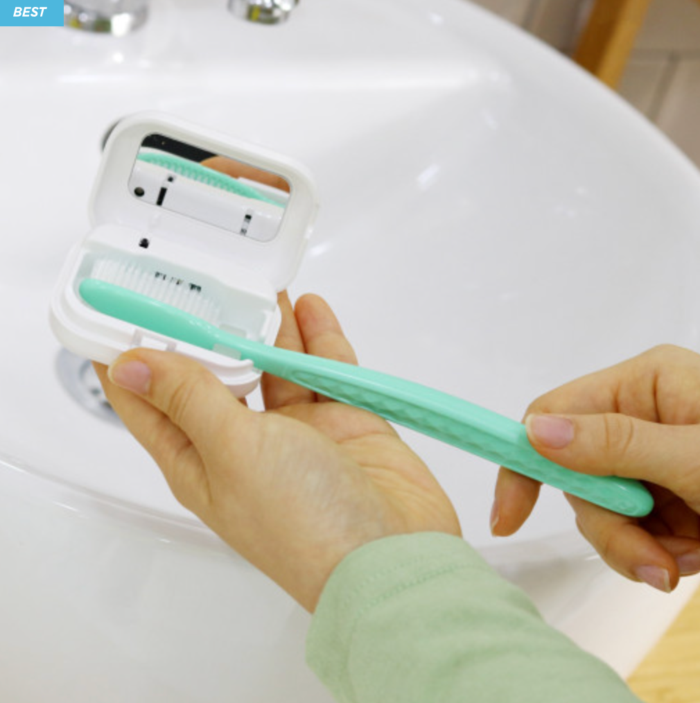 Korean Rechargeable Mini Portable UV Toothbrush Sanitizer and Sterilizer Case